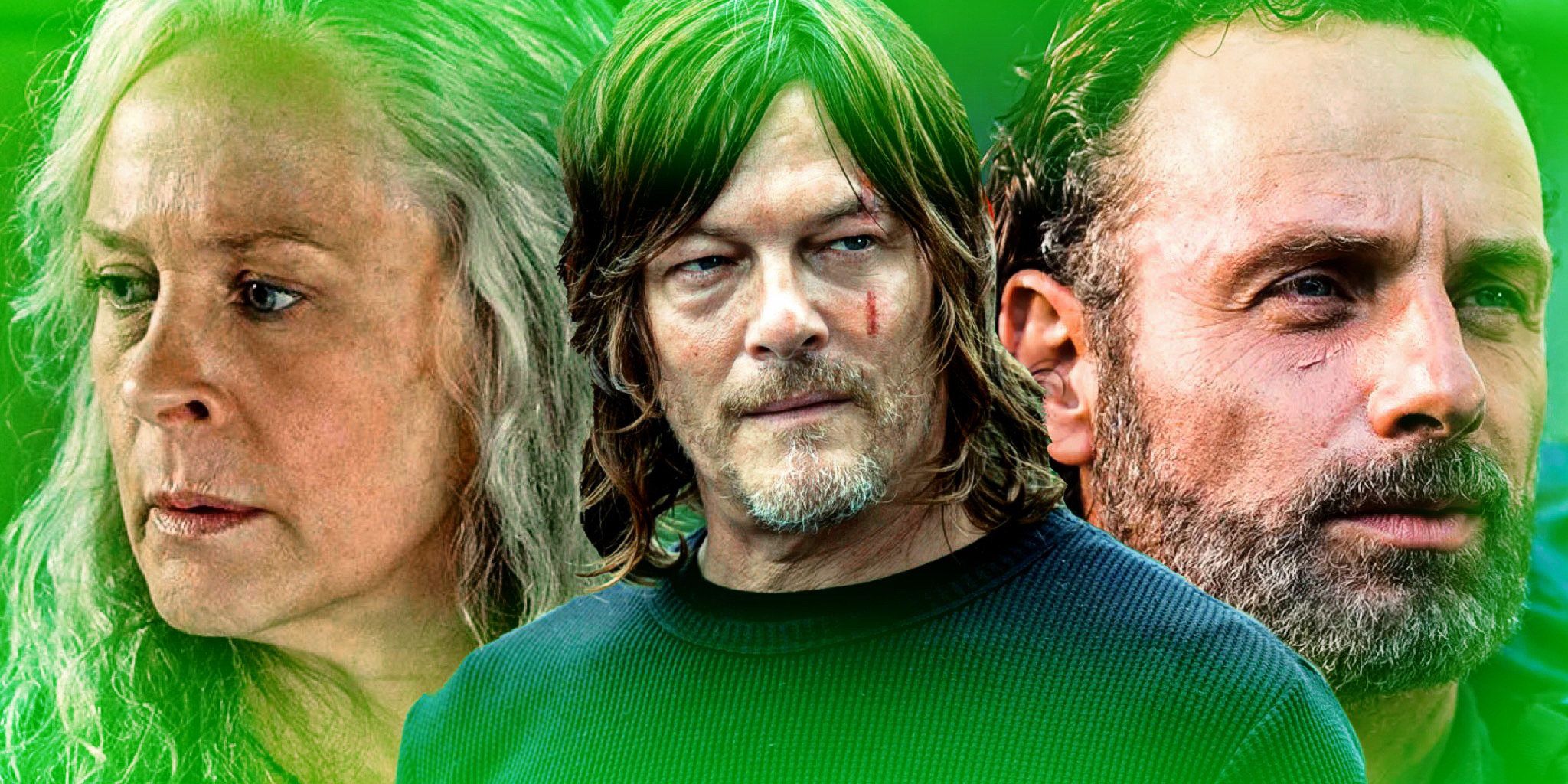 Carol, Daryl, and Rick in The Walking Dead