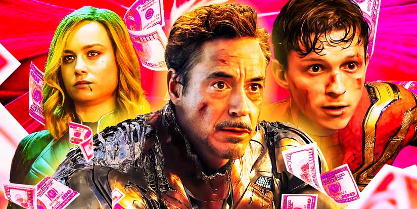 Captain Marvel, Iron Man in Avengers Endgame, and Spider-Man in No Way Home