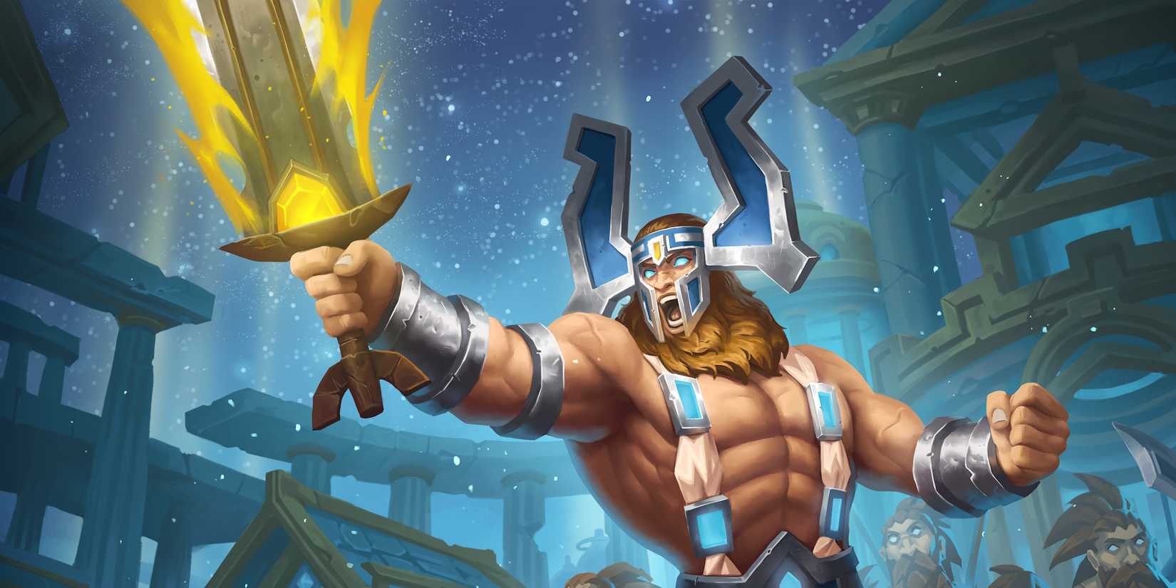 Artwork from Hearthstone Card Aggramar Commanding Blade