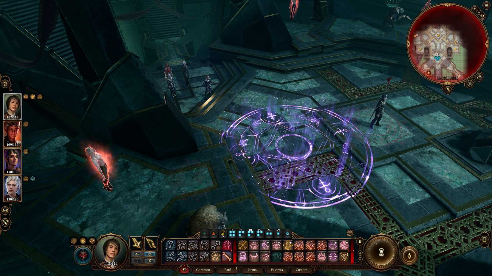 Baldur's Gate 3 Player Using Scroll Of Glyph Of Warding In Dungeon