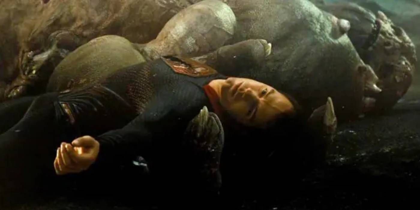 The death of Superman in Batman v Superman: Dawn of Justice.