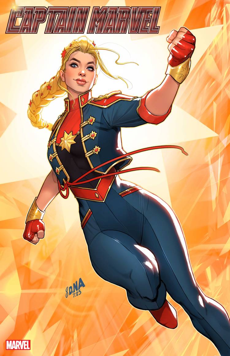 Get the Best Look Yet at Captain Marvel's New Costume in Official Cover Art