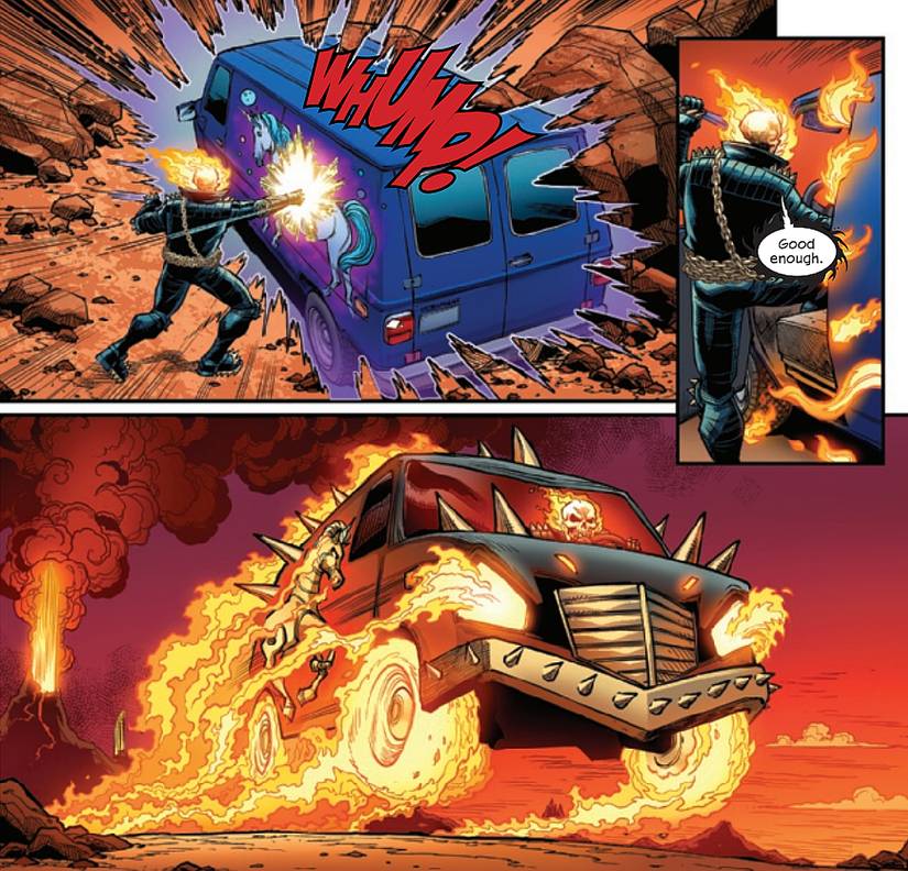 Ghost Rider Just Ditched His Bike for a Fiery New Ride