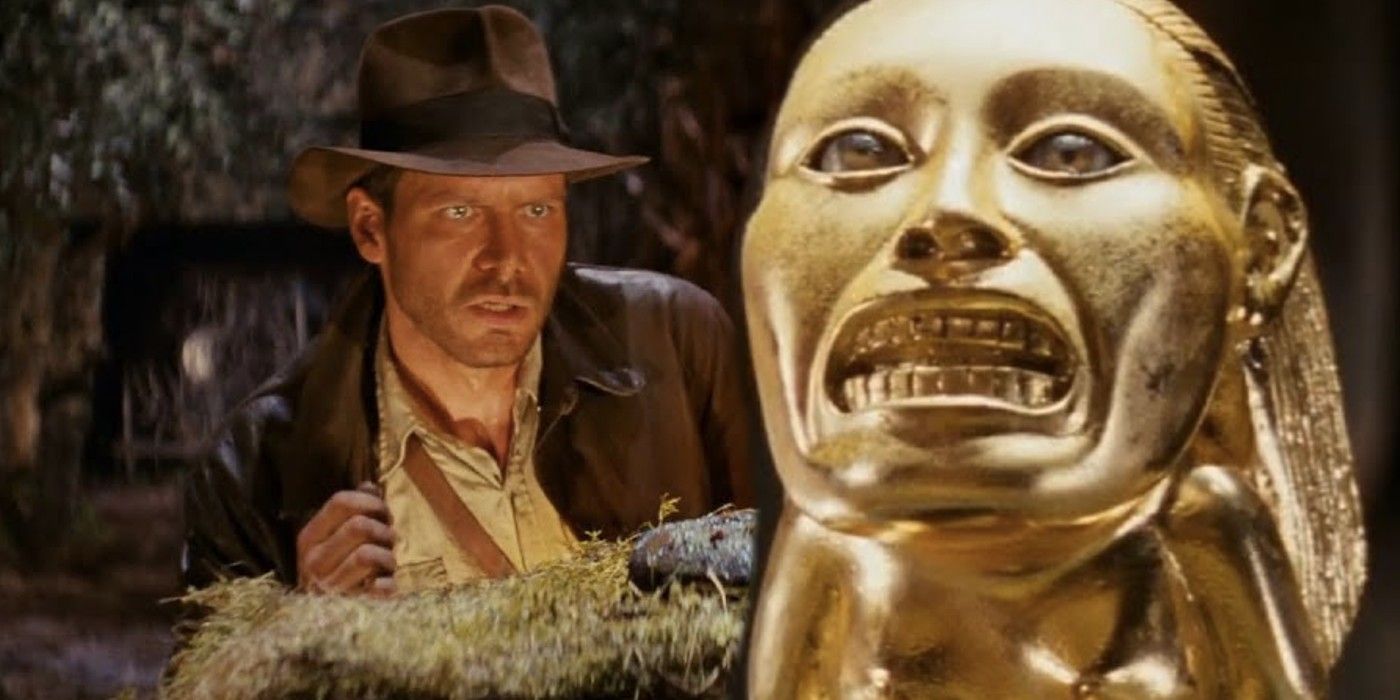 Indiana Jones Raiders of the Lost Ark Detailed Golden Idol Old 