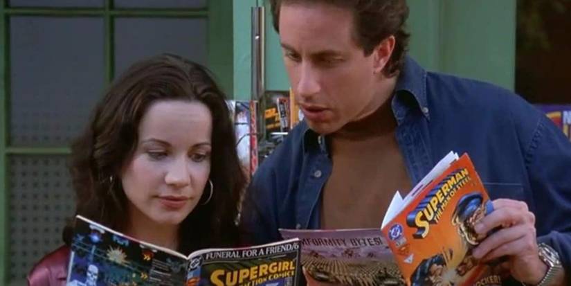 Jerry and Jeannie reading a comic book in Seinfeld