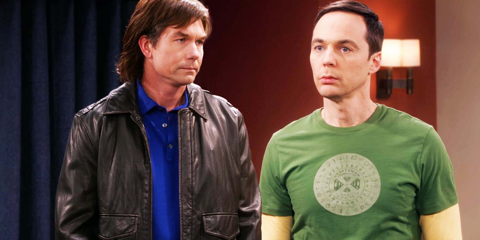 Jerry O'Connell as Georgie Cooper and Jim Parsons as Sheldon Cooper in The Big Bang Theory season 11