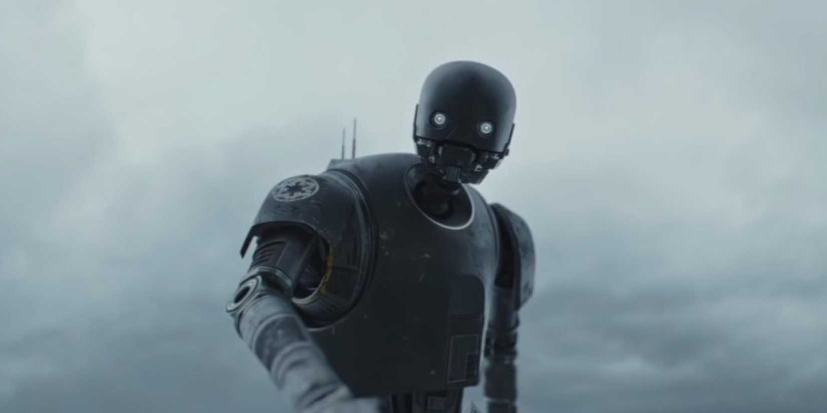 K-2SO looking forward and walking in Rogue One