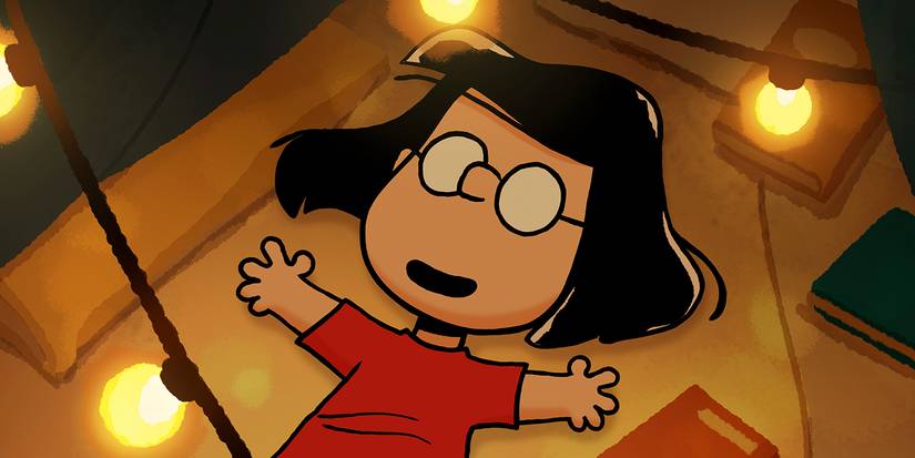 Marcie enjoying the peace of her room in Snoopy Presents One-of-a-Kind Marcie