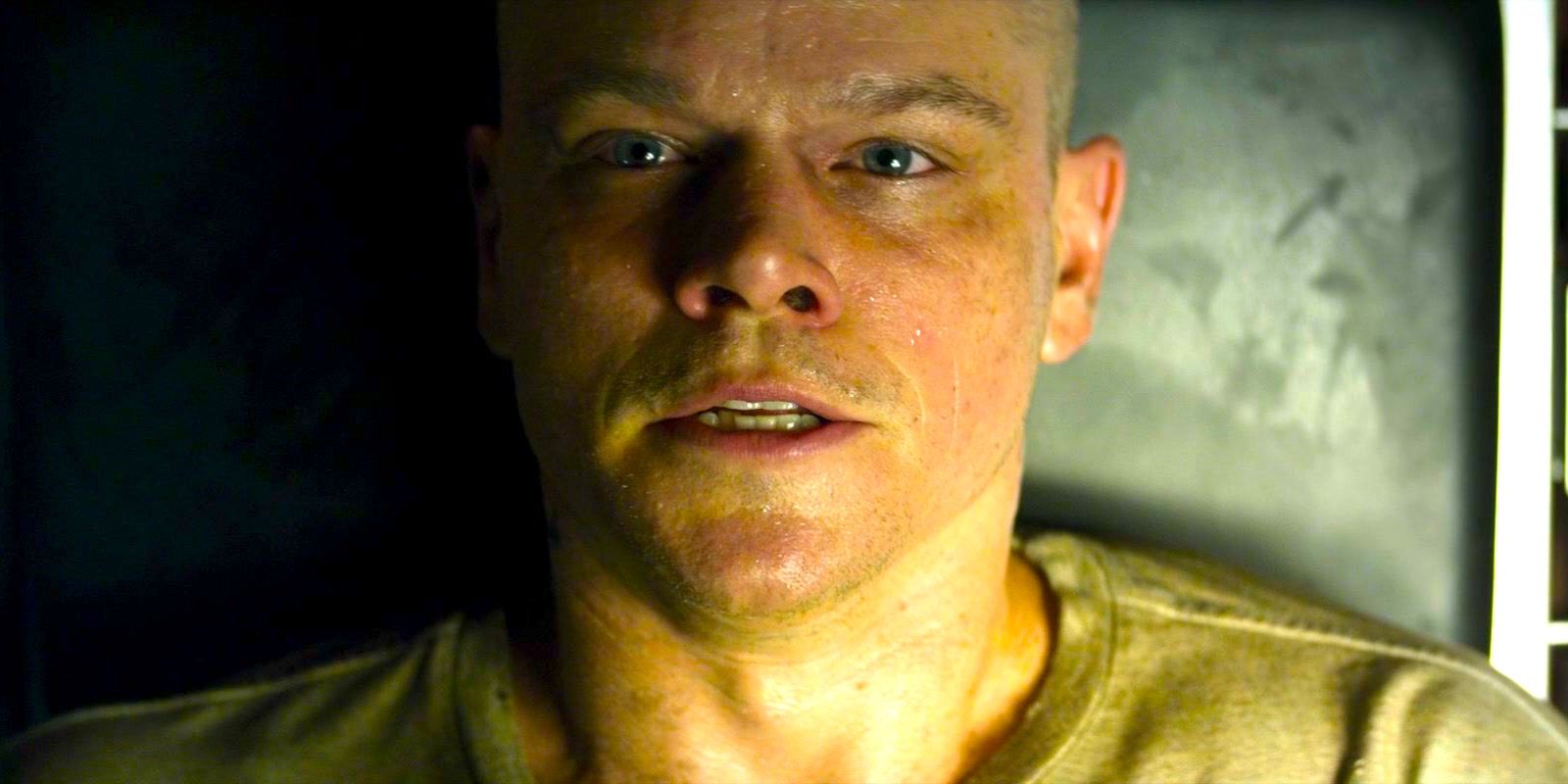 Matt Damon's Matt DeCosta Lying Face Up in Elysium