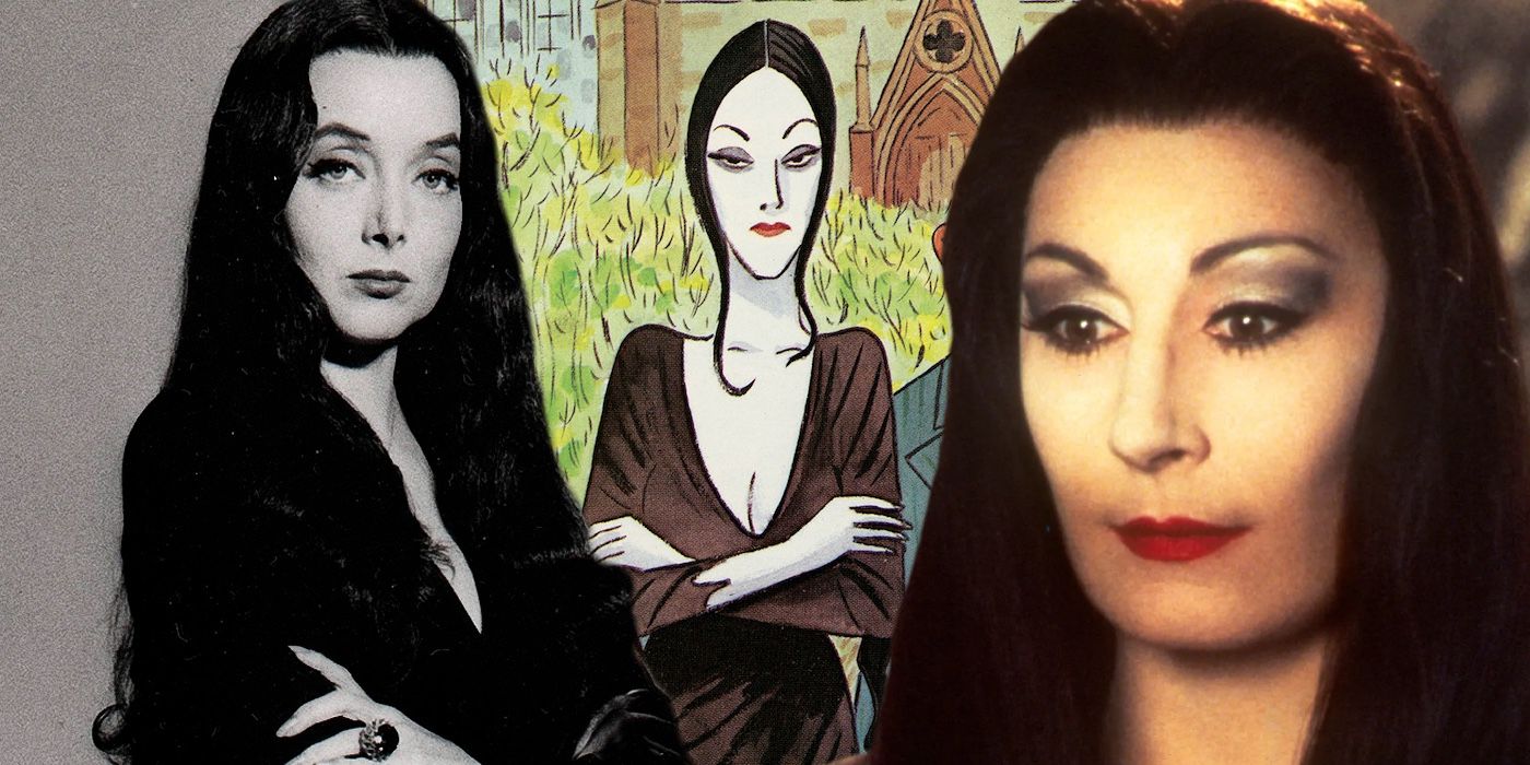 white christmas dresses Women's The Addams Family Classic Morticia Addams Costume main image 0