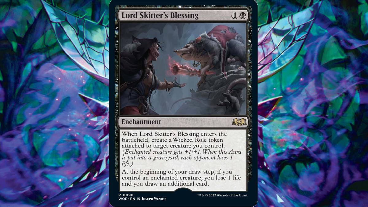 EXCLUSIVE MTG Wilds of Eldraine Card Reveal: Lord Skitter's Blessing
