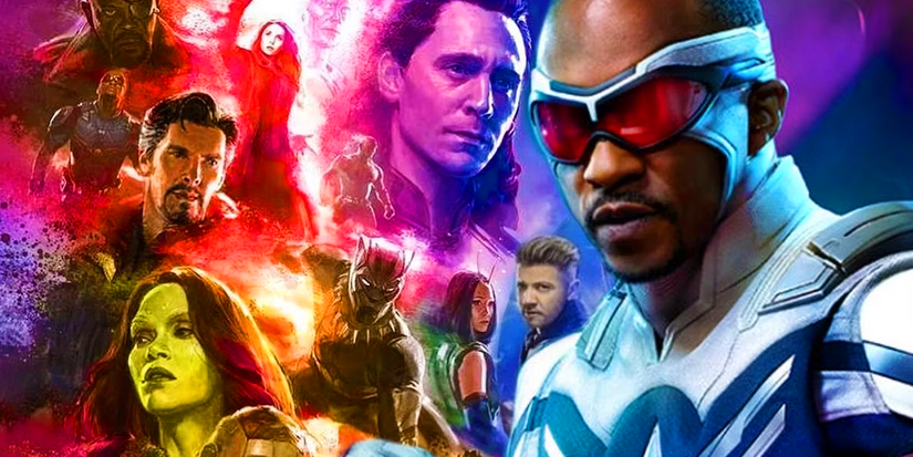 Sam Wilson with other heroes in the MCU's Multiverse Saga