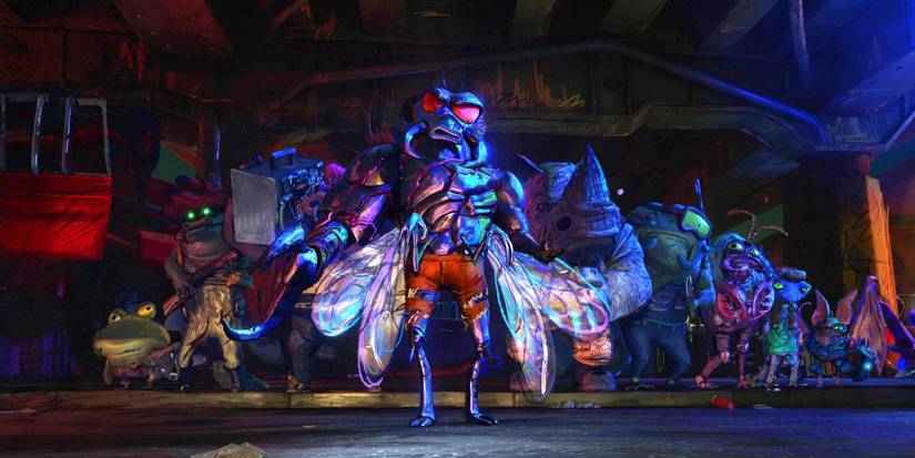 Superfly and his gang in Teenage Mutant Ninja Turtles: Mutant Mayhem