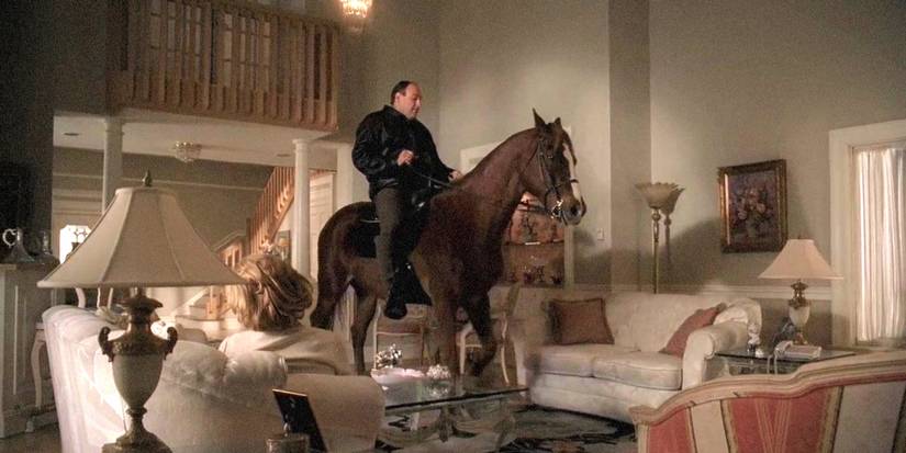 Tony Soprano em uma cena de sonho de The Sopranos.