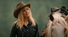 Beth next to a horse in Yellowstone Season 5
