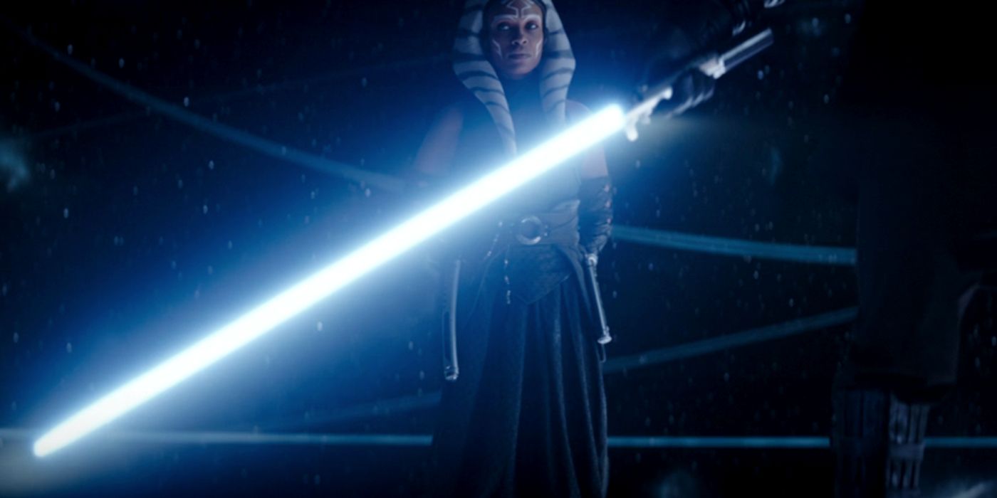 Ahsoka Confronted By Anakin's Lightsaber