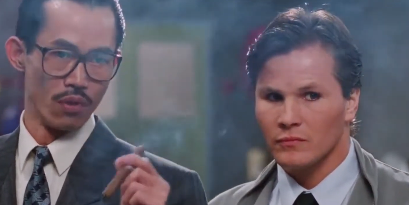 Benny The Jet Urquidez como capanga de Hua em Dragões da Justiça (1988)