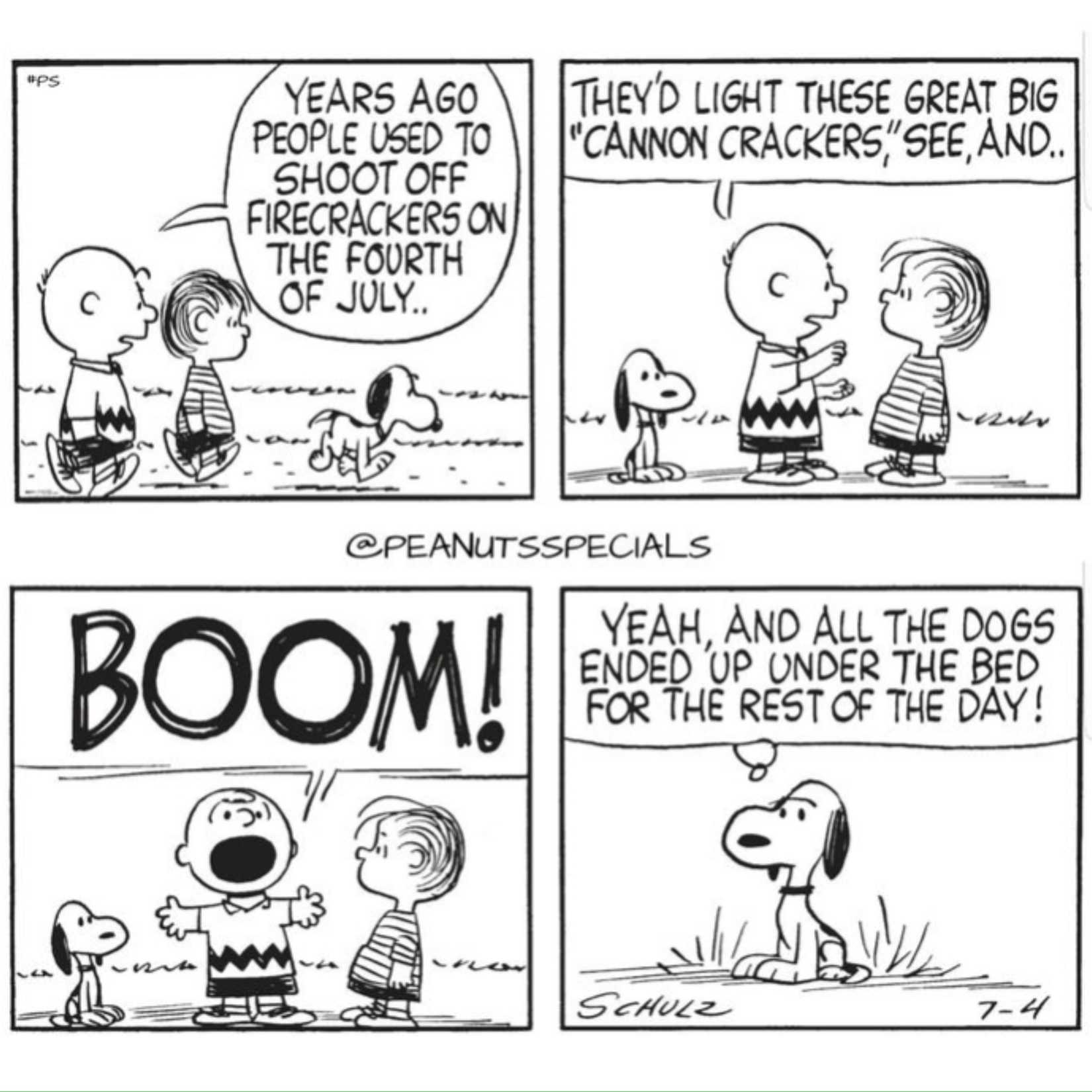 4th of July Peanuts Comics