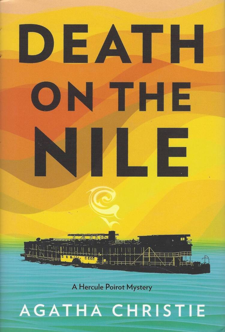 Cover art for Death on the Nile showing a steamship on a river.