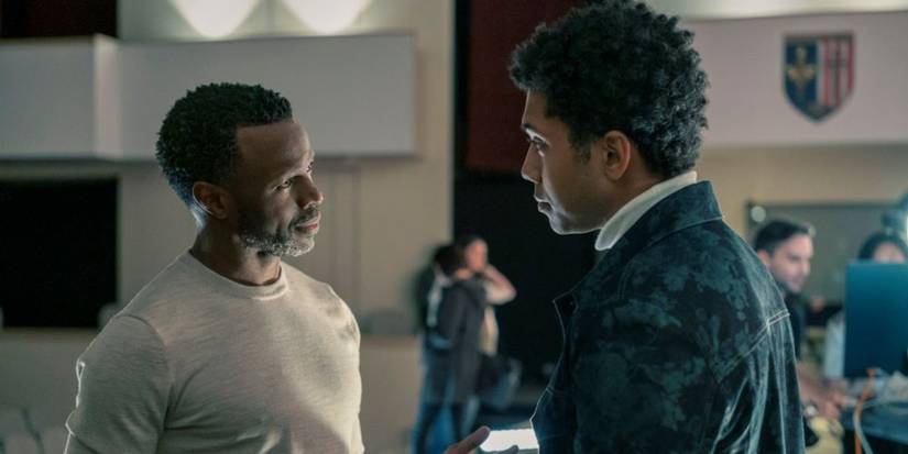 Полярити и Эндре разговаривают в «Gen V»