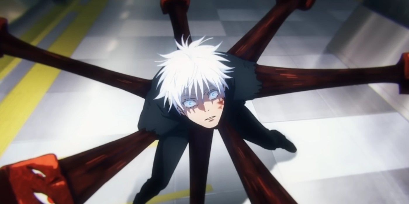 Gojo sigillato in Jujutsu Kaisen