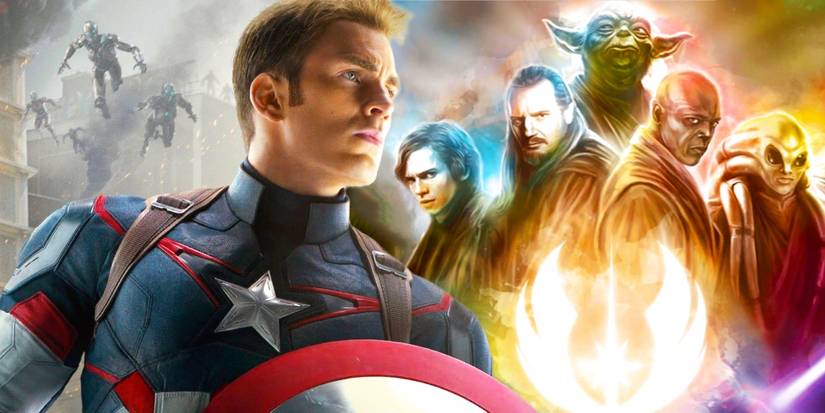 Jedi Captain America Lichtschwertschild Star Wars Bild