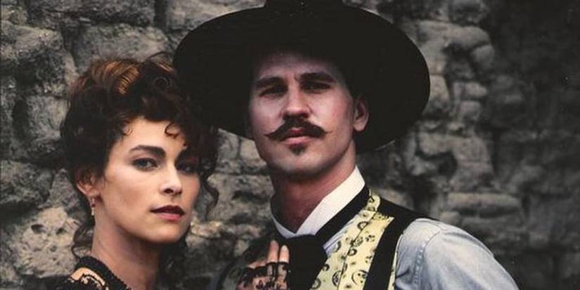 Joanna Pacula als Big Nose Kate und Val Kilmer als Doc Holliday in Tombstone.