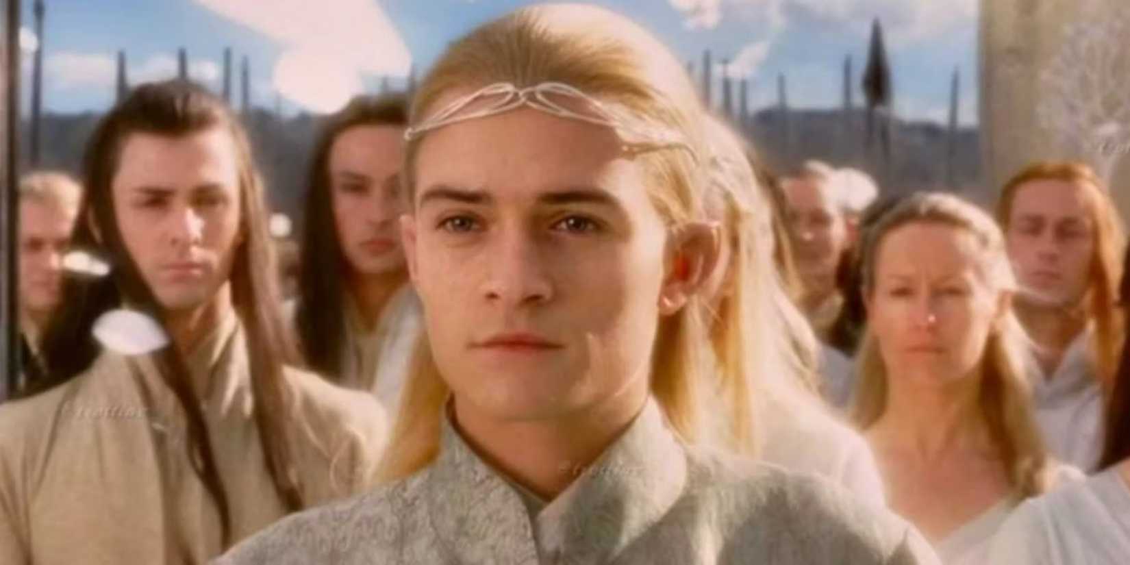 Orlando Bloom as Legolas at the end of The Lord of the Rings: Return of the King