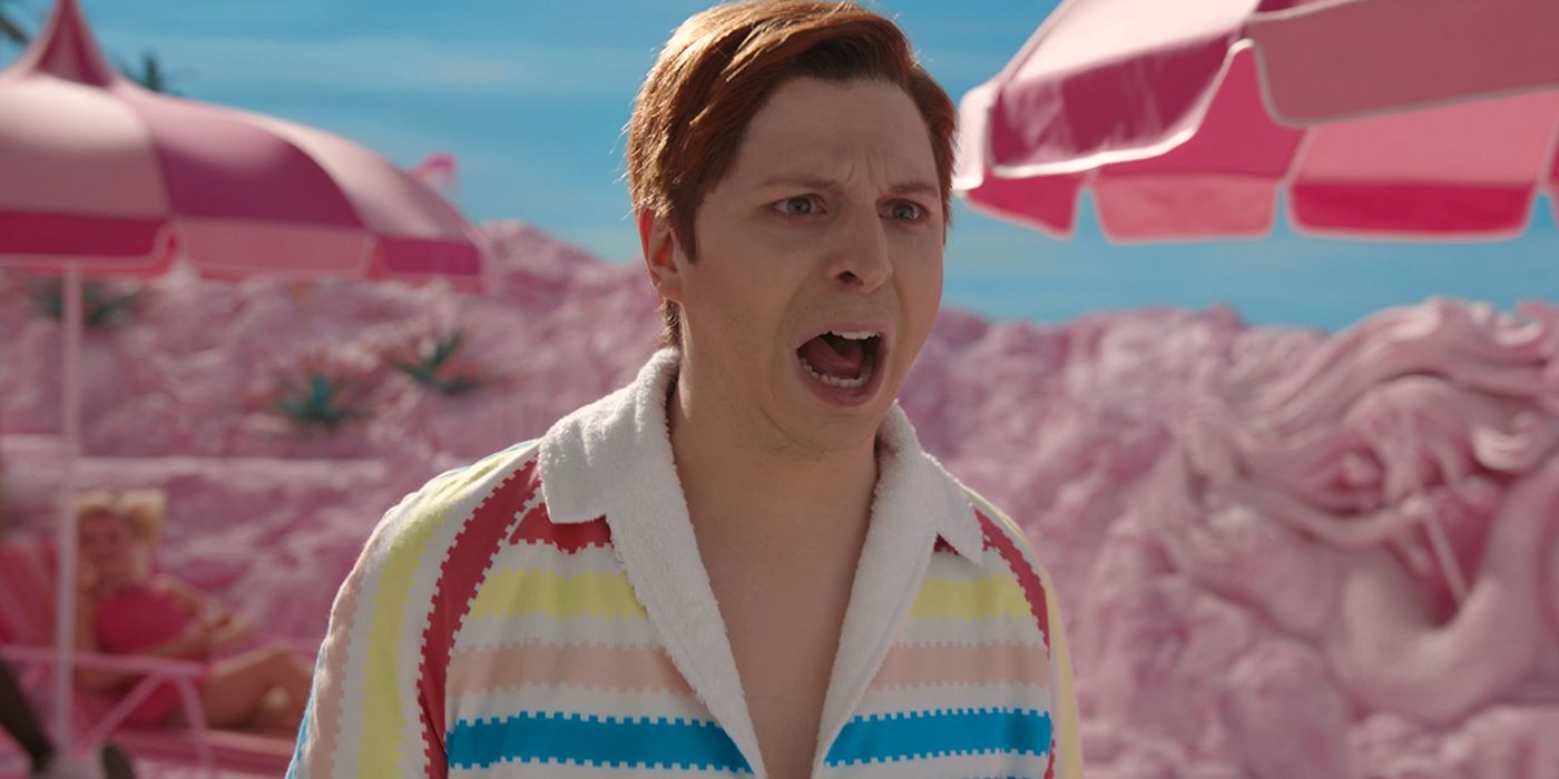 Michael Cera as Allan shouting in Barbie