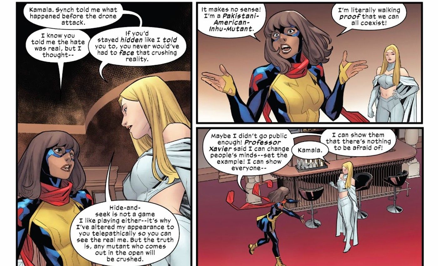 Ms. Marvel talks to Emma Frost about being a mutant-1