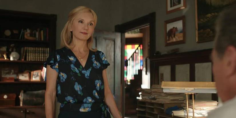 Muriel looking serious in Virgin River