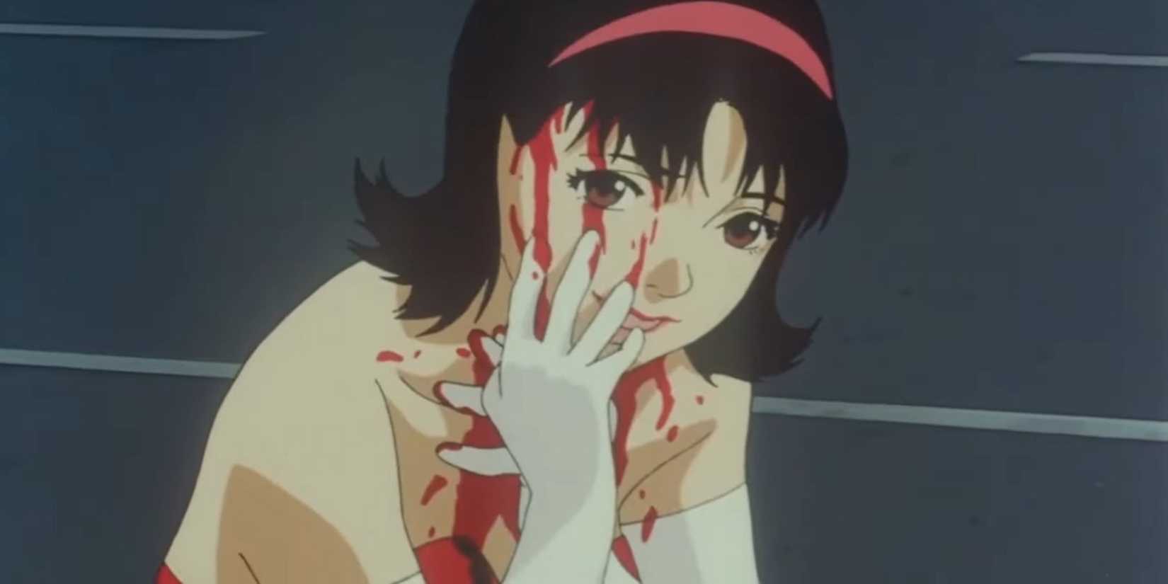 Mima covered in blood from Perfect Blue