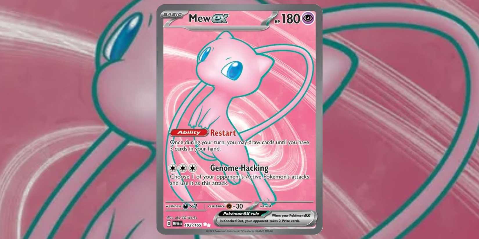 Pokemon 151 Card Mew ex 193