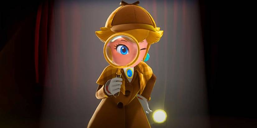 Принцесса Пейч в роли Детектива Пейч, расследующая дело в Princess Peach Showtime