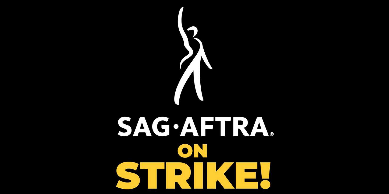 SAG-AFTRA On Strike logo