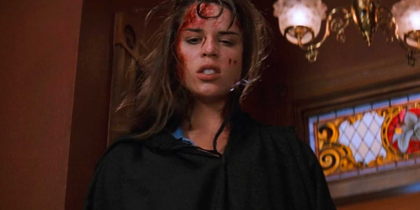 Neve Campbell como Sidney Prescott em Pânico