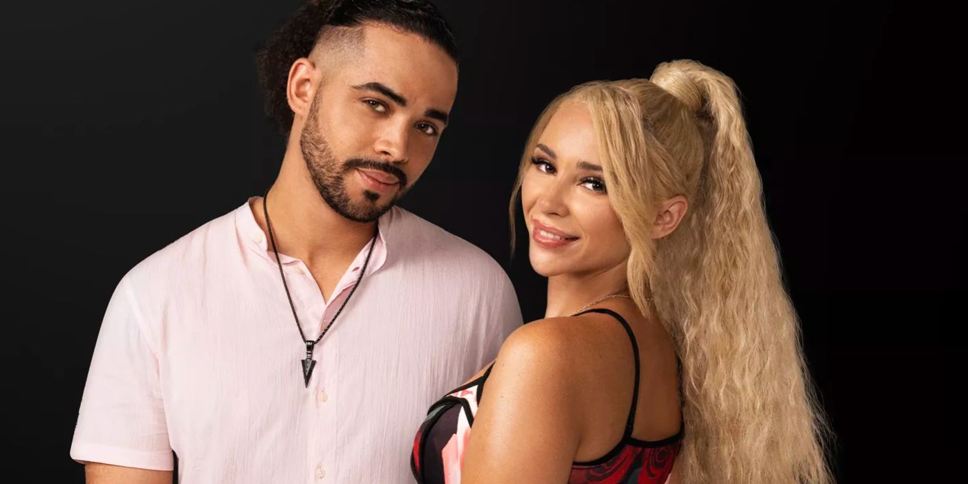 Sophie and Robert from 90 Day Fiance, smiling