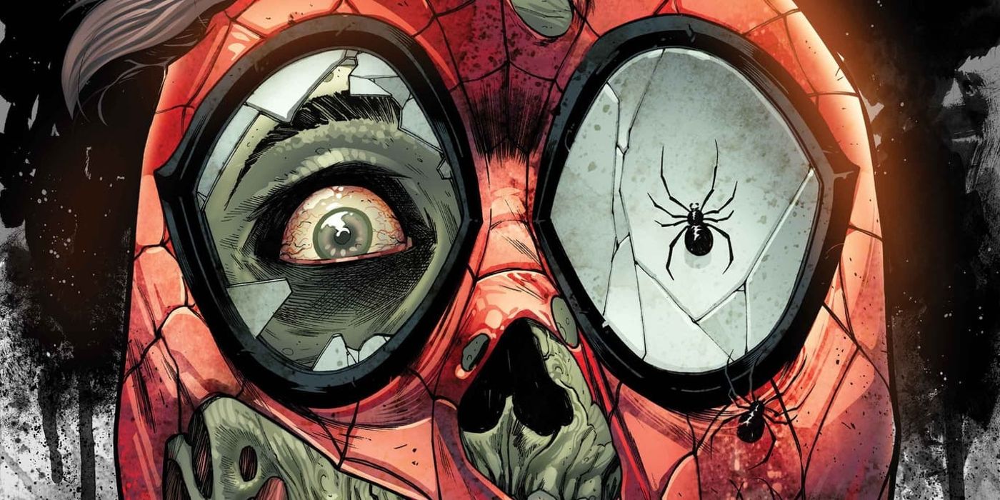 Spider-Man with a Mouthful of Spiders: New Marvel Zombies Cover