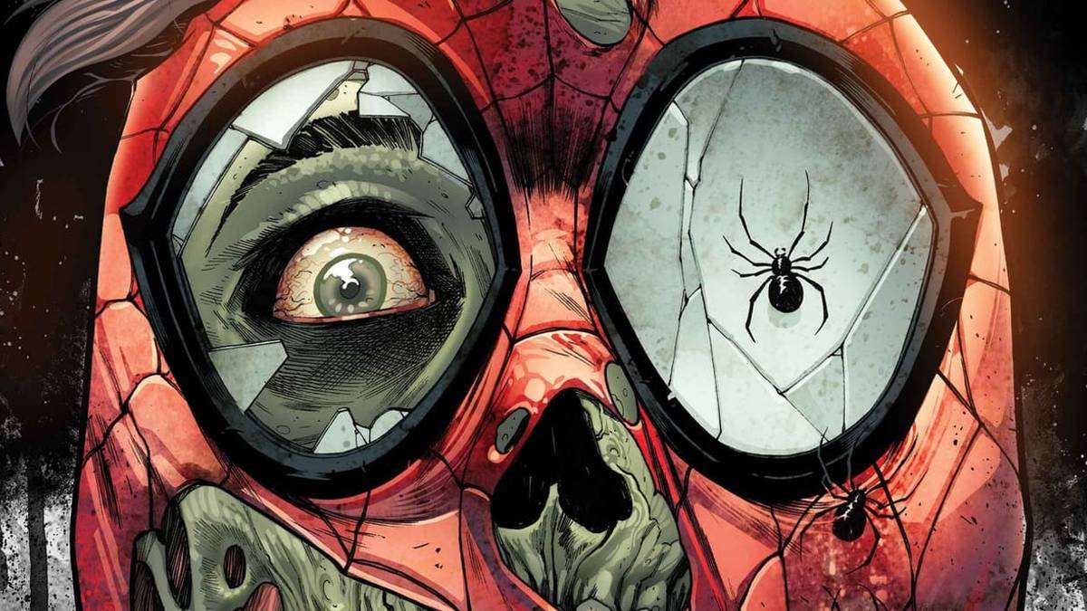 Spider-Man with a Mouthful of Spiders: New Marvel Zombies Cover 