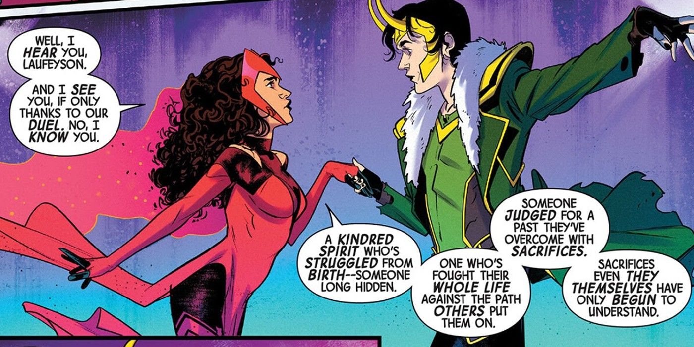 Marvel hints at a romantic twist between Loki and Scarlet Witch