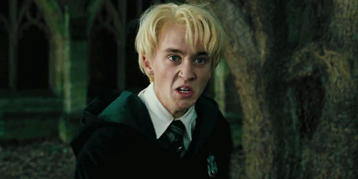 Tom Felton as Draco Malfoy Scared and Angry in Harry Potter and the Goblet of Fire