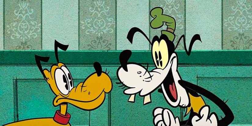 how are goofy and pluto both dogs