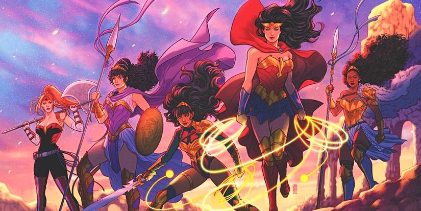 10 Essential Facts About Wonder Woman's New Archnemesis, The Matriarch 2 Comic book art: Wonder Woman and Amazons, arrayed for battle (DC Comics)