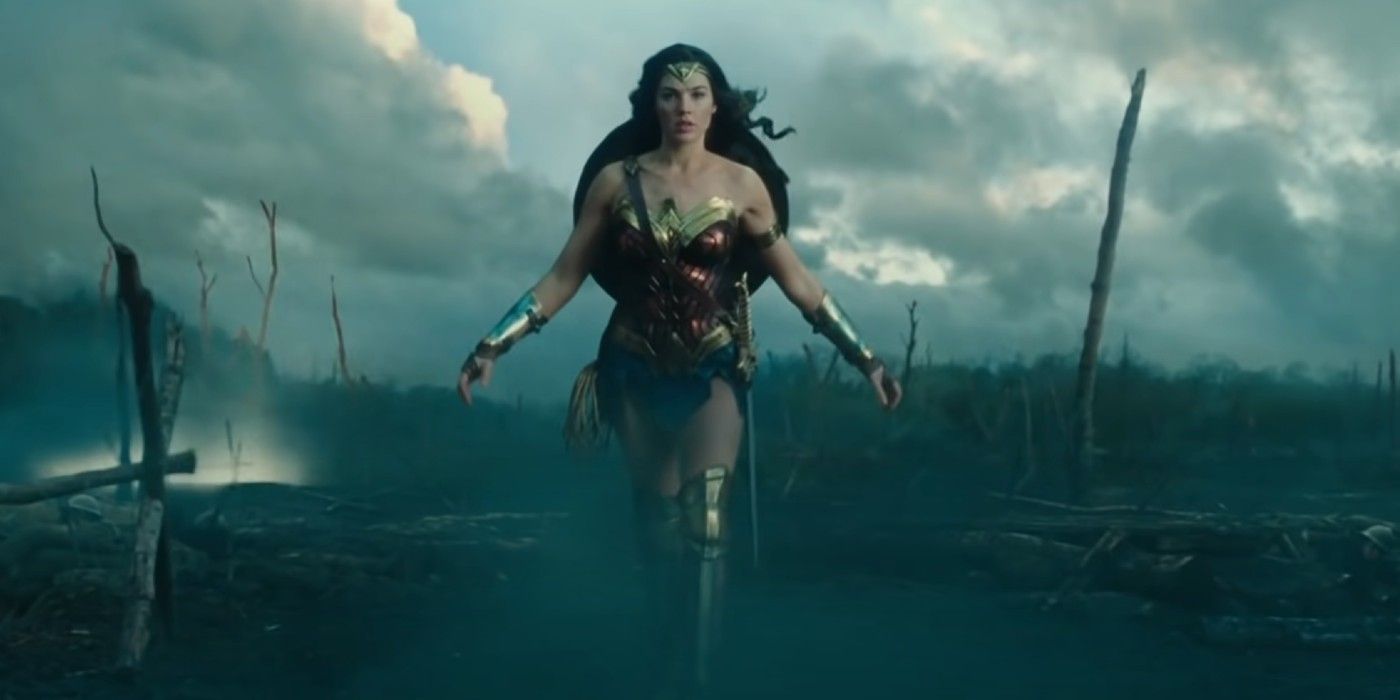 Wonder Woman (Gal Gadot) crosses no man's land in Wonder Woman