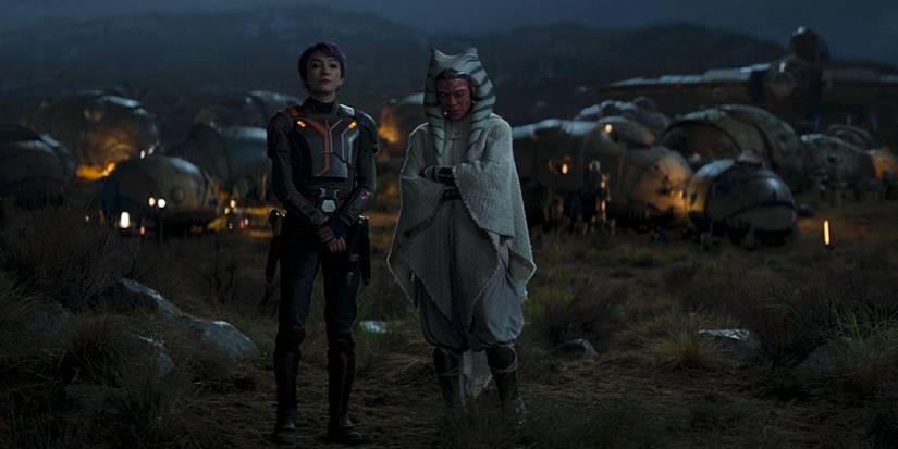 Ahsoka Tano e Sabine Wren presas em Peridea no episódio 8 de Ahsoka