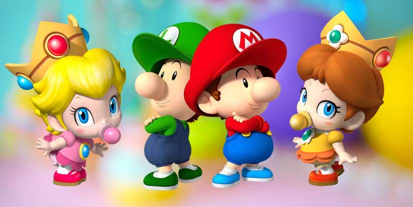 Baby Peach Luigi Mario and Daisy