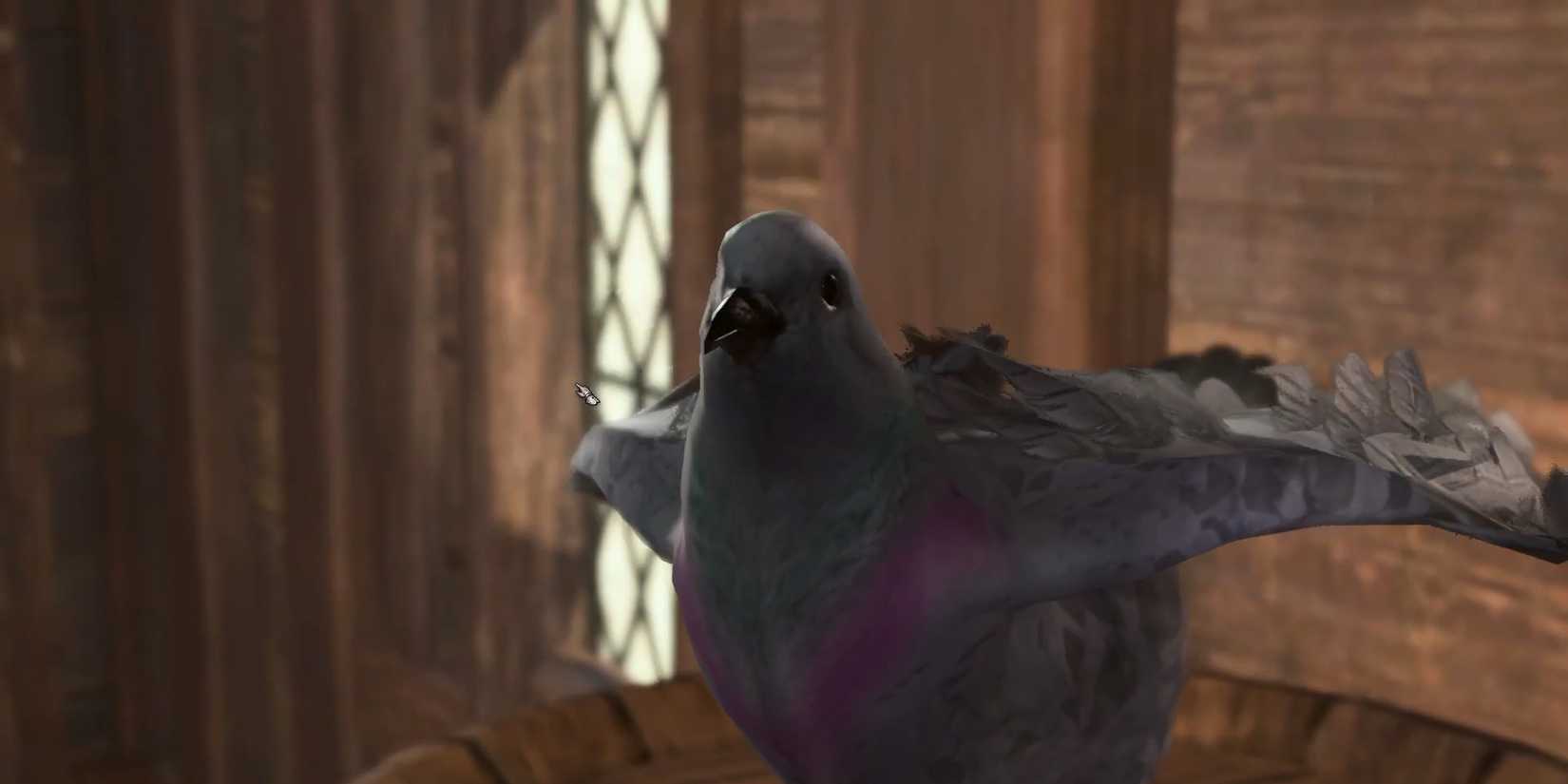 Commander Lightfeather spreads his wings in a screenshot from Baldur's Gate 3.