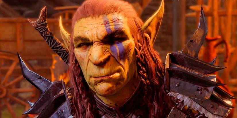Grat the goblin from Baldurs Gate 3 smiles in the Goblin Camp.