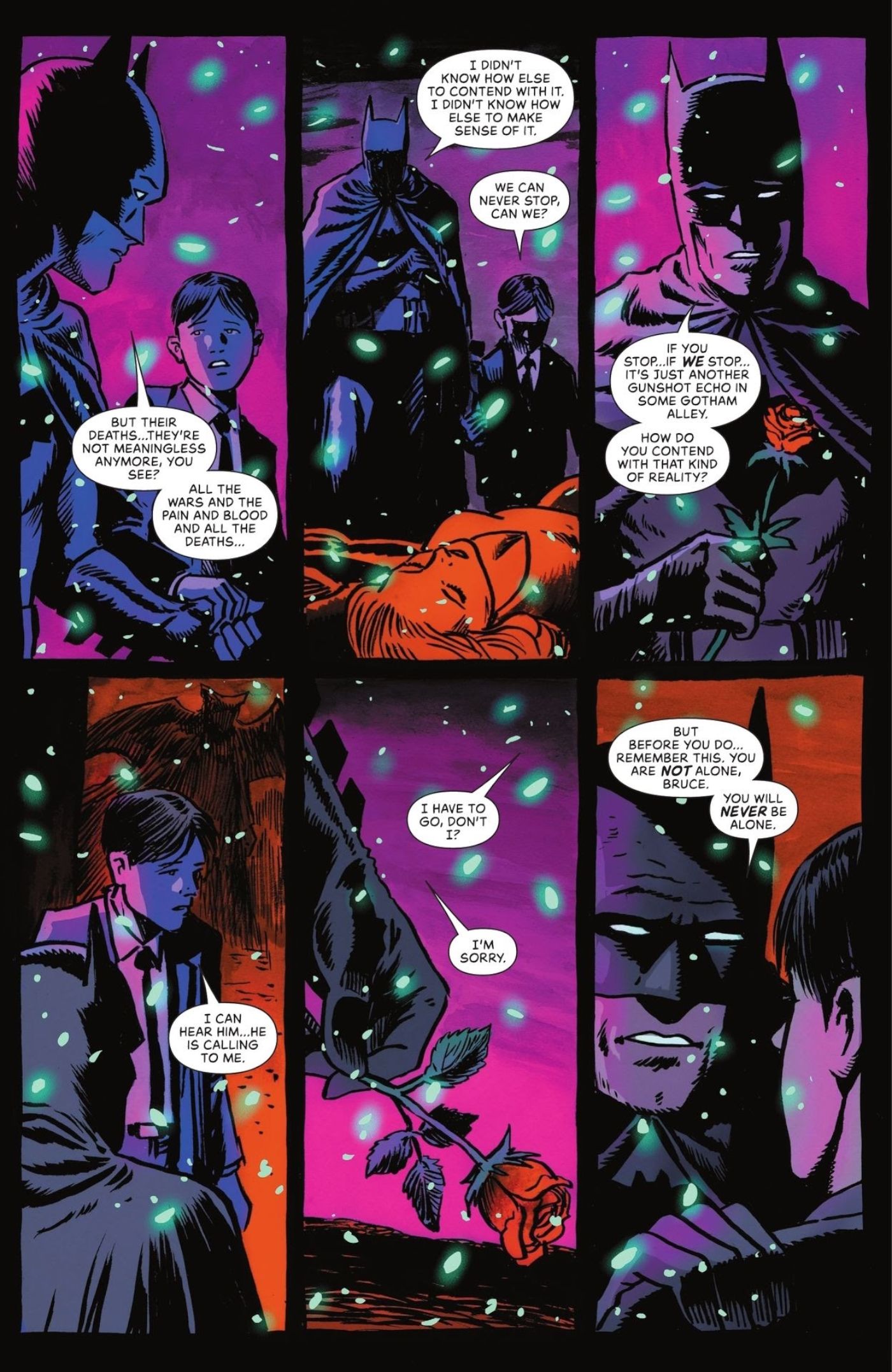 Detective Comics #1075, Bruce explica por que ele nunca consegue deixar de ser o Batman