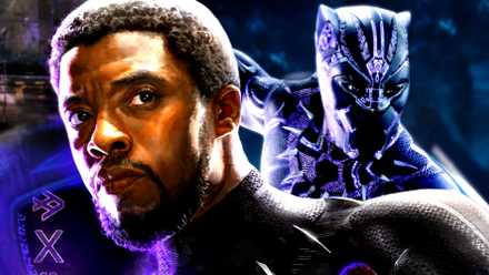 Chadwick Boseman as T'Challa in Black Panther 2018